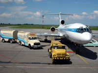 Aerofuels refueller in Tolmachevo airport